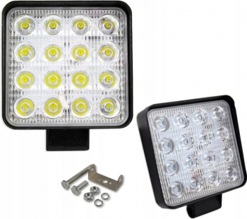 Proiector LED SMD 48W auto offroad 12/24V 4800 lumeni carcasa aluminiu IP67 