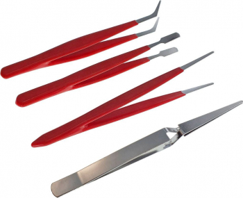 Set 4 pensete cu varf plat ascutit curbat in unghi si cu brate incrucisate lungimi 112 - 122 mm S4P-10840-DC 