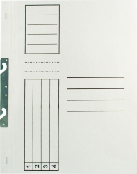 Dosar carton incopciat 1/1 Premium Paperland cu sina groasa 10 buc/set alb 