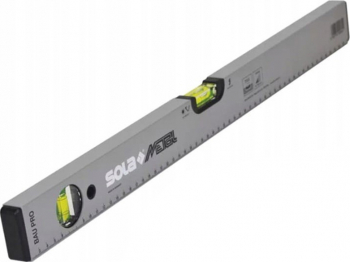 Nivela SOLA BAUPRO 150 din aluminiu profil tubular argintiu 2 bule 150 cm and plusmn 0.50 mm/m 0.029 and deg 