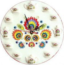 Ceas decorativ de perete model folk 1658 