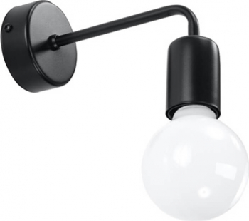 Aplica DUOMO negru 1x60W E27 metal 