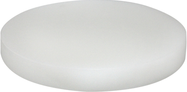 Butuc pentru transat carne profesional polietilena HDPE 400xh50mm alb fara suport 