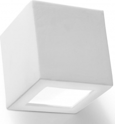 Aplica LEO alb 1x60W E27 sticla 