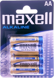 Baterii alcaline LR06 Maxell tip AA 4 bucati/blister pret/set 723758.04.EU-DC 
