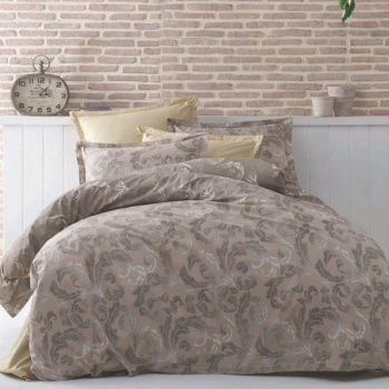 Lenjerie de pat pentru o persoana cu husa de perna dreptunghiulara Heaven bumbac satinat gramaj tesatura 120 g/mp multicolor 