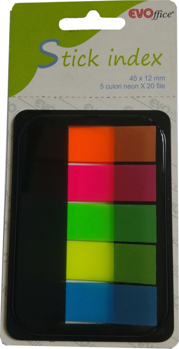Stick index cu dispenser EVOffice 5x20 file Multicolor