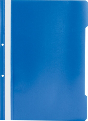 Dosar plastic Noki cu sina si perforatii ALBASTRU 50buc/set 