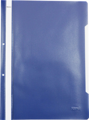 Dosar plastic Noki cu sina si perforatii BLEUMARIN 50buc/set 