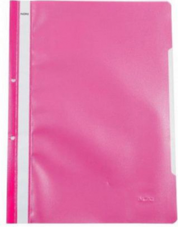 Dosar plastic Noki cu sina si perforatii ROZ 50buc/set 