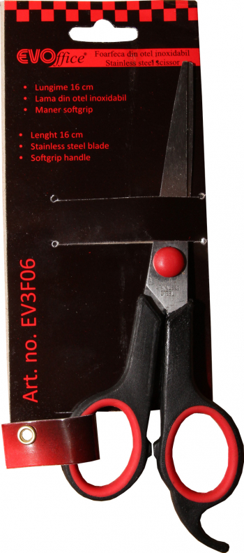 Foarfeca EVOffice 16 cm maner softgrip