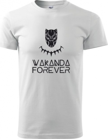 Tricou barbati Malfini Wakanda forever alb XL 