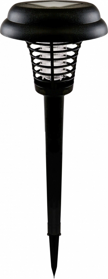 Lampa solara led de gradina si lampa anti-tantari 2in1 Deluxa cu acumulator cu intrerupator ON/OFF 41 cm Negru 