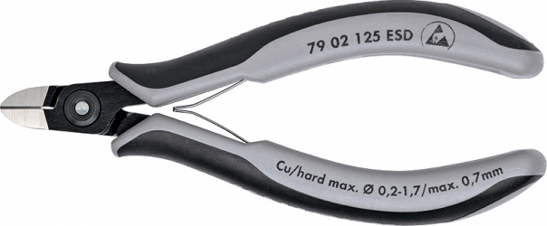Cleste pentru taiat fateta mica lateral ESD 125mm Knipex 005988 