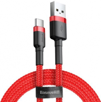 Cablu de date USB la USB-C Baseus Cafele 3A 1m CATKLF-B09 Rosu 