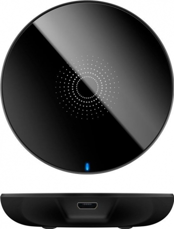 Incarcator fara fir wireless 5 W negru- pentru telefoane inteligente si dispozitive standard QI 