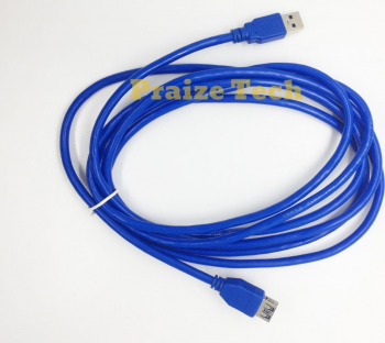 Cablu USB 3.0 Tata A-A Model Albastru Lungime 1.8m - Cablu USB Tata A pentru Calculator Consola Media Player