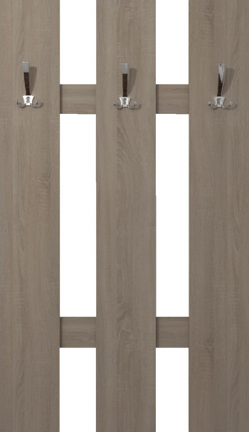 Cuier Trio Maxdeco sonoma cu agatatori finisaj crom lucios 