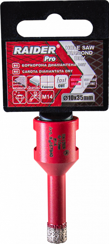 Freza diamantata pentru frezare uscata Raider 157840 diametru 10 mm M14