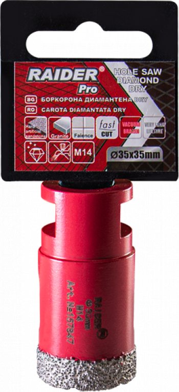 Freza diamantata pentru frezare uscata Raider 157847 diametru 35 mm M14 