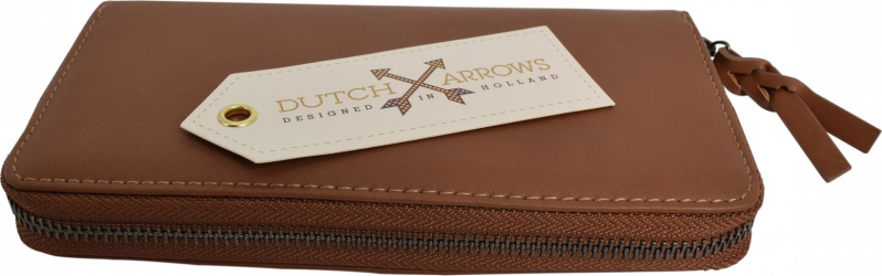 Portofel din piele Dutch arrows maro 20 x 11 x 2 5 cm