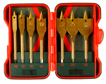 Set burghie pentru lemn plate Raider 157794 diametru 10-32mm 7 piese 