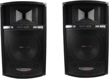Set de 2 Boxe Audio cu Diametru Difuzor 12 inch KlaussTech Conexiune prin BT Putere RMS 350 W Moderne Sensibilitatea boxelor 91 dB SPL max 