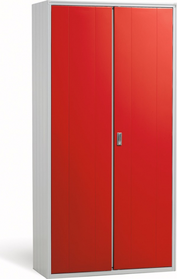 Dulap metalic arhiva cu 4 rafturi 255/100 100x450x2000 mm LxlxH 40 kg/polita usi color galben 