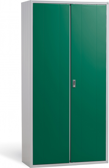 Dulap metalic cu 4 rafturi AP100 1000x400x1800 mm LxlxH 40 kg/polita usi color verde 