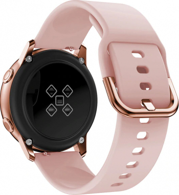 Curea Silicon Rose Pink 20mm Quick Release Smooth Compatibila SmartWatch 