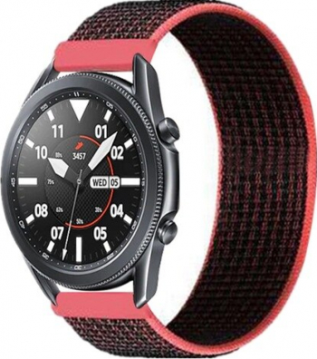Curea Textila MTP Premium 22mm Electric Pink Telescoape Rapide pentru Samsung Gear S3 
