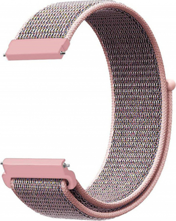 Curea Textila MTP Premium 22mm Pink Pearl Telescoape Rapide pentru Huawei Watch GT2 
