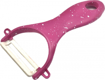 Curatator legume si fructe ceramic roz 12 x 6 cm