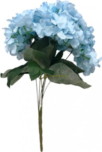 Flori decor artificiale albastru 45 cm 