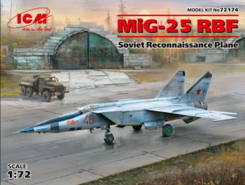 ICM 72174 - 1 72 MiG-25 RBF Soviet Reconnaissance Plane 