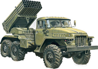 ICM 72714 - 1 72 BM-21 Grad Multiple Launch Rocket System 