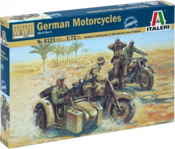 Italeri 6121 - 1 72 WWII - GERMAN MOTORCYCLES 