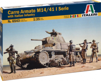Italeri 6543 - 1 35 CARRO ARMATO M13-40 with BERSAGLIERI - 6 figures 
