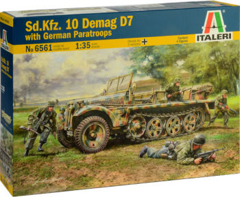 Italeri 6561 - 1 35 Sd.Kfz. 10 DEMAG D7 with German Paratroops - 4 figures 