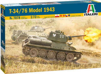 Italeri 7078 - 1 72 T-34/76 Mod.43 