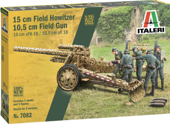 Italeri 7082 - 1 72 15 cm Field Howitzer / 10 5 cm Field Gun 