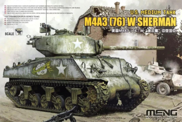 MENG TS-043 - 1 35 U.S. MEDIUM TANK M4A3 76 W SHERMAN 