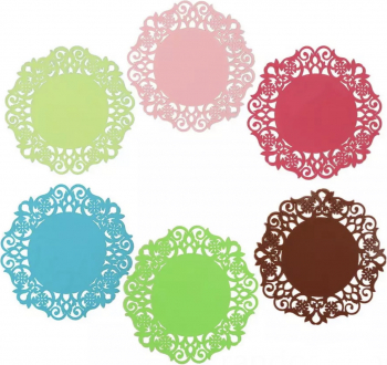 Set 6 suport pahare din silicon 10 cm