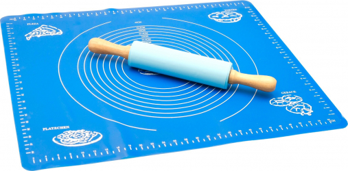 Set pentru gatit plansa din silicon pentru aluaturi 50X60 cm si facalet 25 cm 
