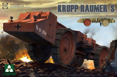 TAKOM 2053 - WWII German Super Heavy Mine Cleaning Vehicle Krupp Raumer S 1 35 