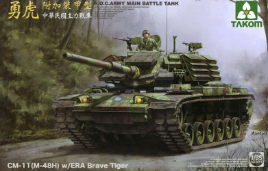 TAKOM 2091 - 1 35 R.O.C.Army Cm-11 M-48H W/Era Brave Tiger Mbt 