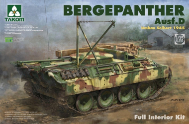 TAKOM 2102 - 1 35 Bergepanther Ausf.D Umbau Seibert 1945 production w/ full interior kit 