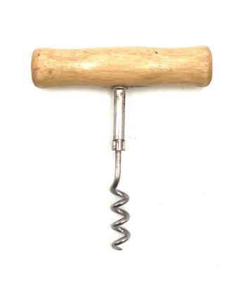 Tirbuson din metal si lemn 10 cm 
