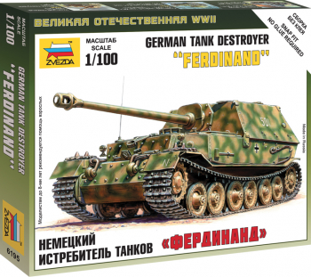 Zvezda 6195 - 1 100 Sd.Kfz.184 Ferdinand Heavy Tank Destroyer 