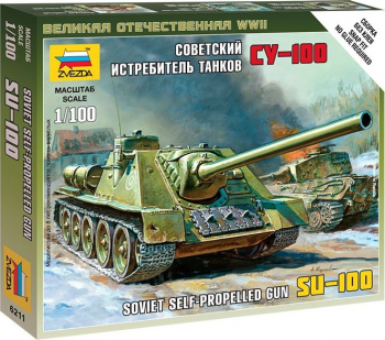 Zvezda 6211 - 1 100 SELF-PROP.GUN SU-100 